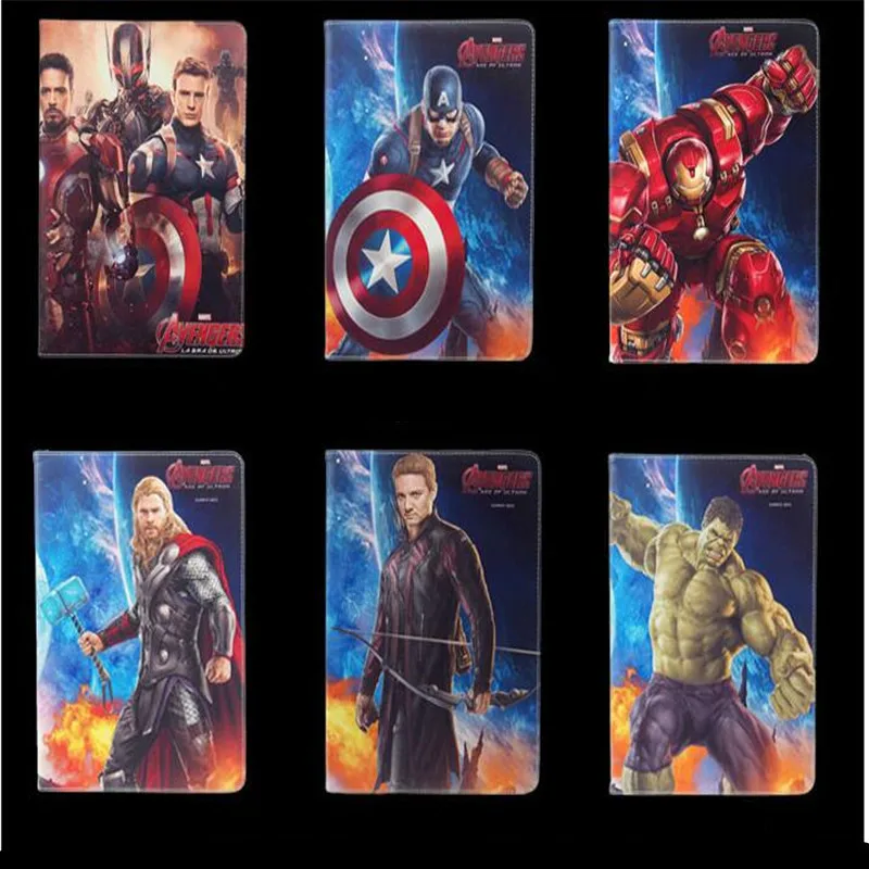 Кожаный чехол Hero series Халк для ipad mini 1 2 3 4 общий гладкий планшета Железный человек