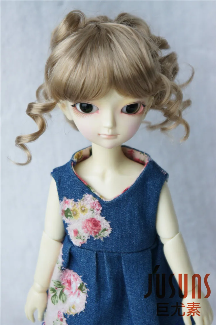 JD261 1/6 YOSD синтетический мохер кукольные парики Updo стиль BJD волосы 6-7 дюймов BJD парики
