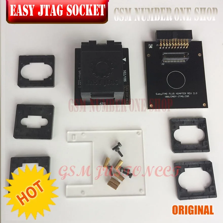 Оригинальный новый адаптер EASY JTAG PLUS BOX EMMC 2025 года с поддержкой разъема (BGA153/169