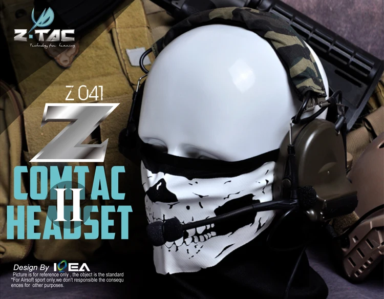 Z-tac авиационная Военная гарнитура Peltor Comtac II Airsoftsports Tactical Midland ptt Softair активные наушники для съемки Z041