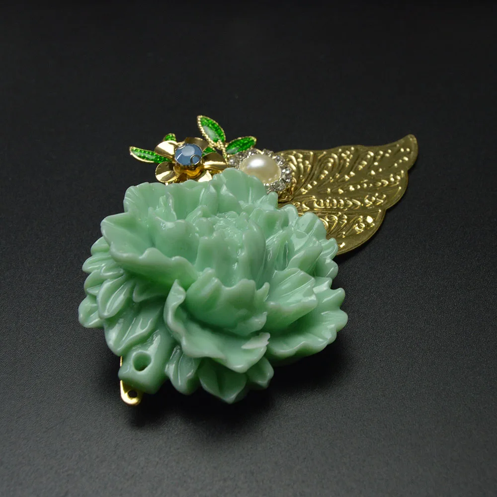 CINDY XIANG Модные женские ювелирные изделия большая брошь в форме цветка