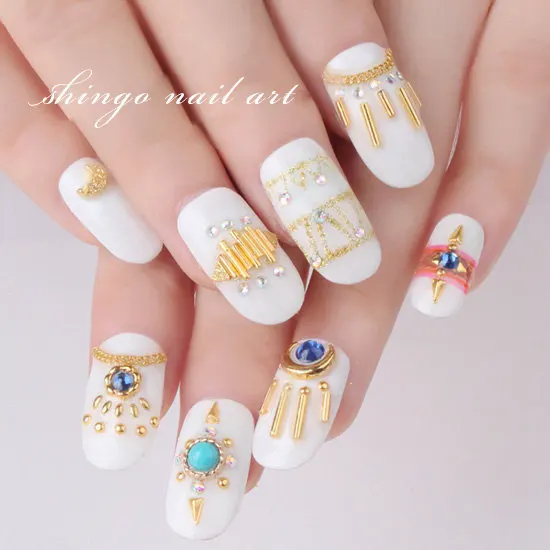 100 шт./лот модные аксессуары для ногтей металлические конусные шипы дизайна