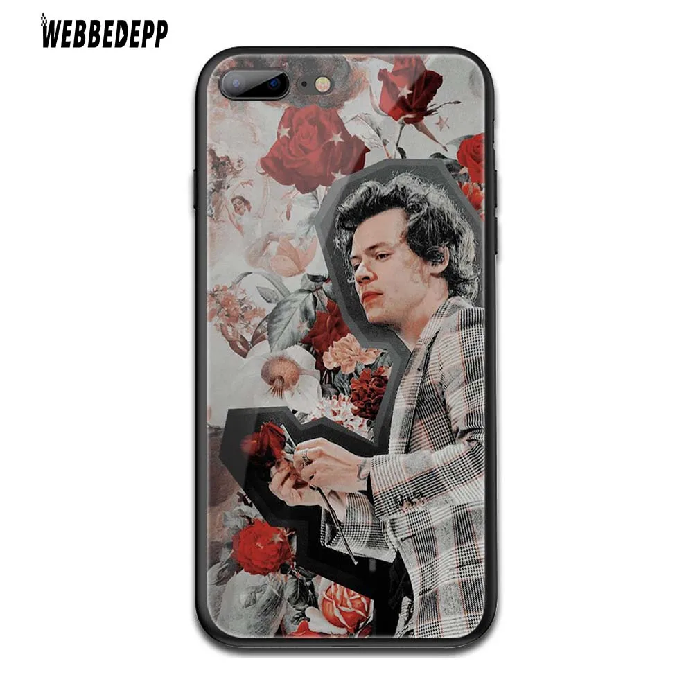 TG7 WEBBEDEPP One Direction в виде татуировки Harry Styles» закаленное Стекло чехол для Apple iPhone 6 6S 7 8 плюс 5 5S SE XR X XS 11 Pro MAX чехол - Цвет: TG7