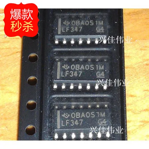 20 ШТ. Новый оригинальной аутентичной LF347 LF347DR SOP14 TI широкополосный JFET input quad оу| |