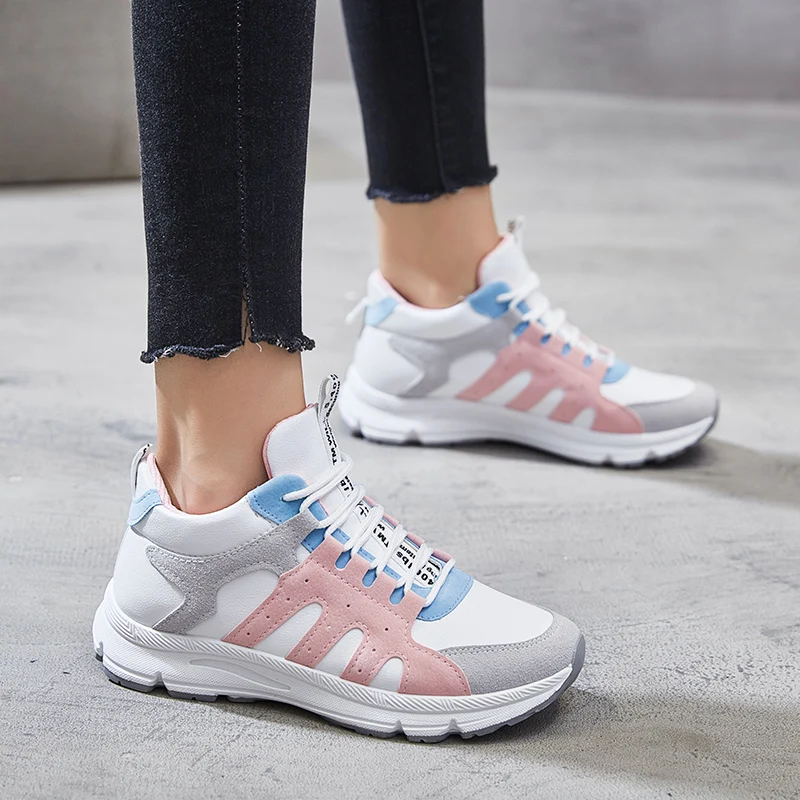 Women Shoes 2018 Winter Flat Platform Sneakers Casual Lace Up Ladies Flats Cheap | Обувь