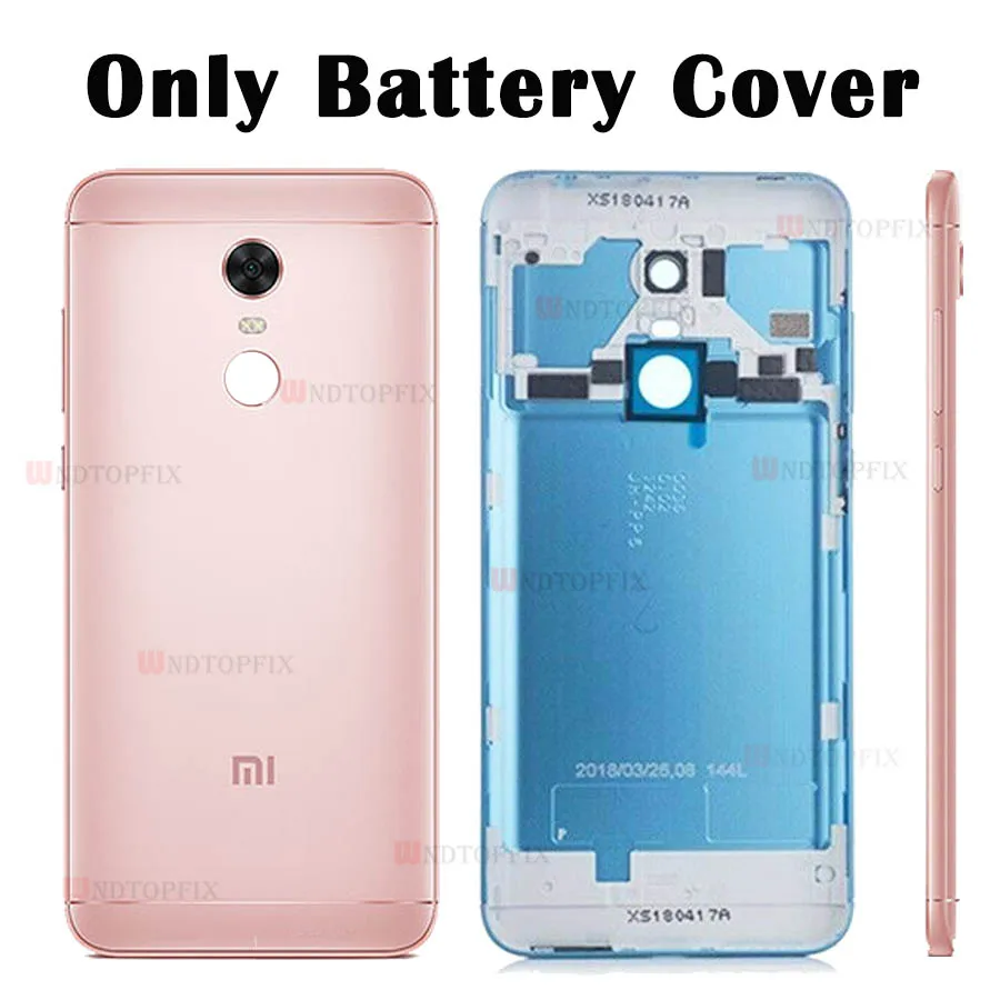 Новый оригинальный корпус для Xiaomi Redmi Note 5 крышка батареи запасные части чехол с