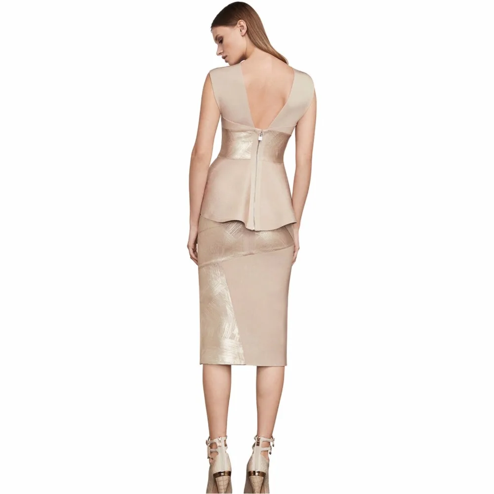 Женское платье из двух частей элегантное вечернее Бандажное на
