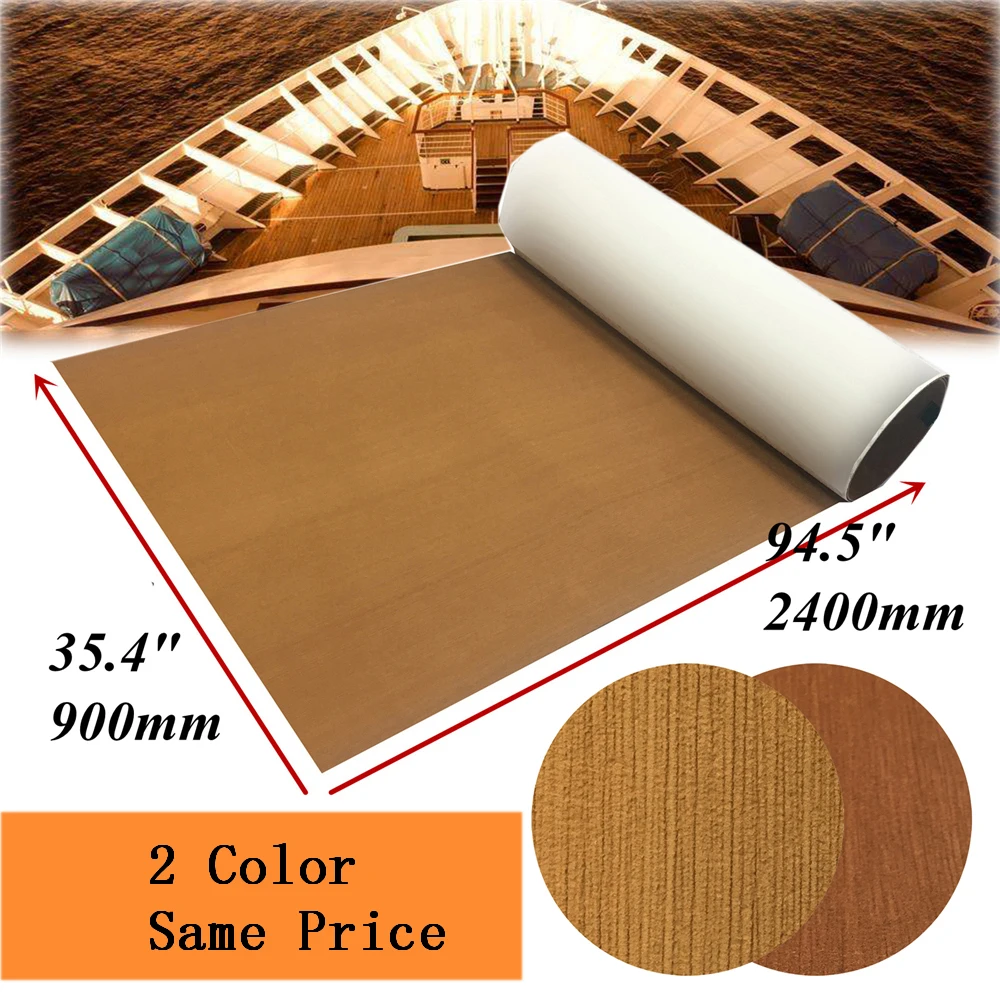 

Самоклеящийся настил из тика для лодки, RV, Yacht, EVA, синтетический морской пол, коврик, ковер 90x24 0 см/35,4x94. 5, аксессуары для лодок