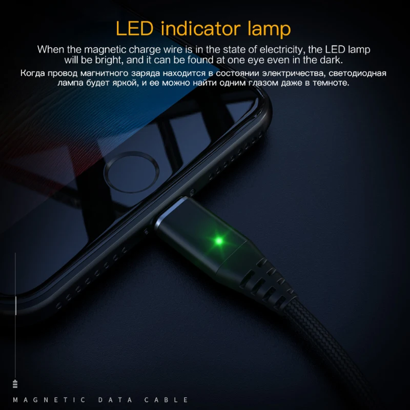 PZOZ Магнитный кабель type C Micro USB C адаптер для iphone 8 samsung Microusb type-C зарядное устройство для телефона usb Магнитный кабель Быстрая зарядка
