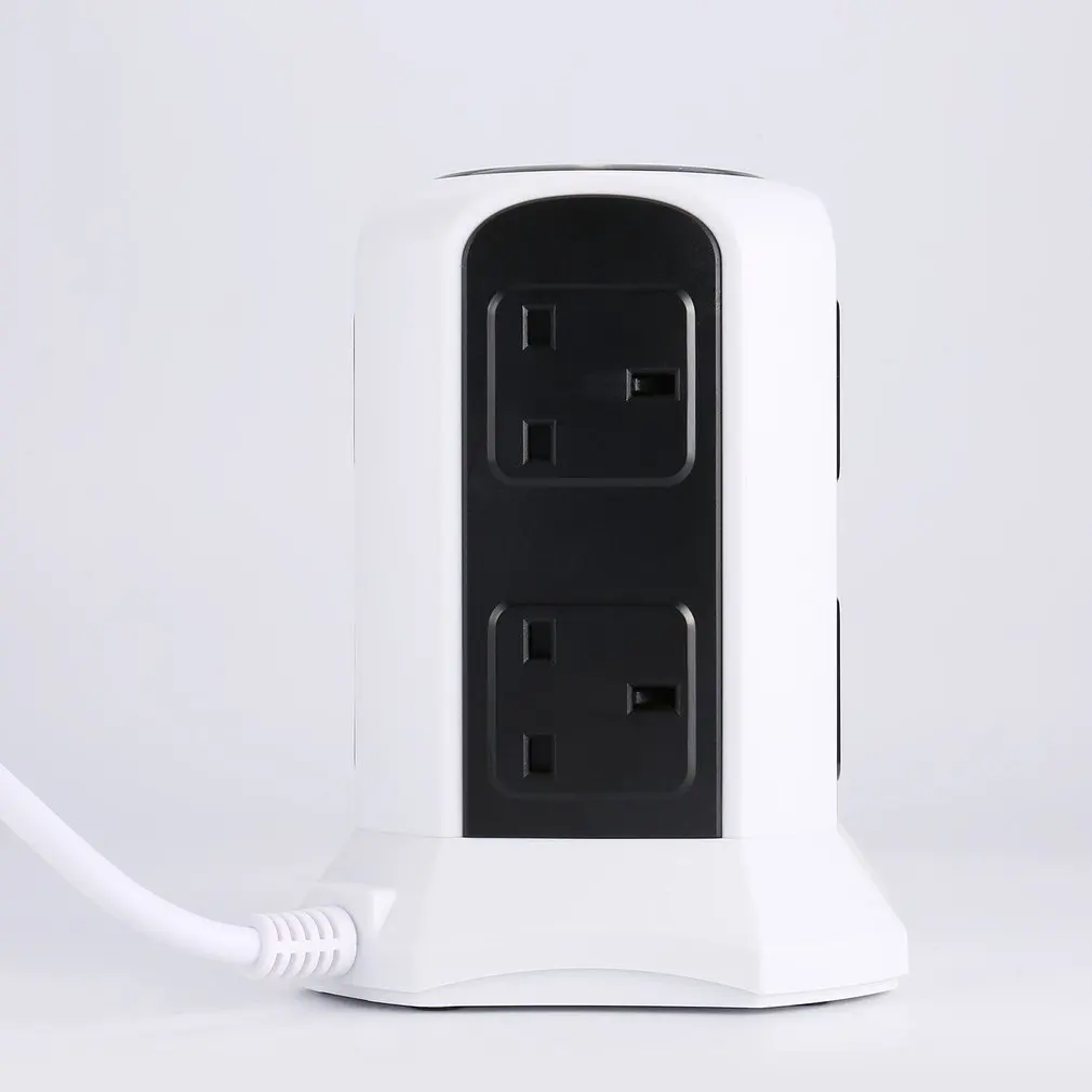 10 способ Вертикальная умная башня электрическая полоса удлинитель 4 usb-адаптер многофункциональная электрическая вилка с переключателем