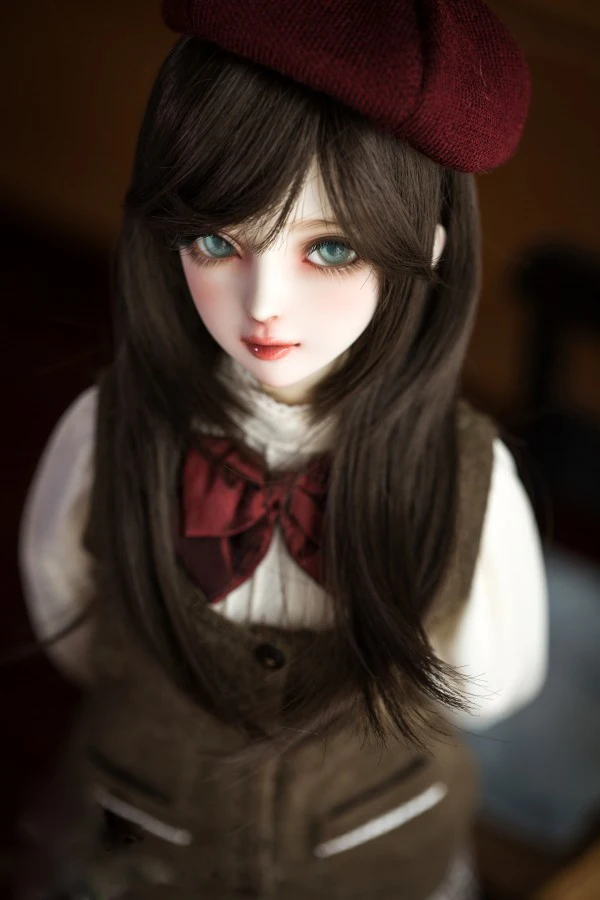 BJD куклы высокой температуры провода волос парики для 1/3 1/4 BJD DD Кукла SD MSD длинные каштановые коричневые волосы парики