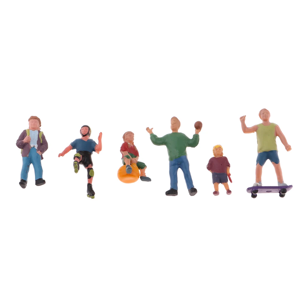 1/87 расписные Фигурки игроков модель HO OO шкала для украшения песочного