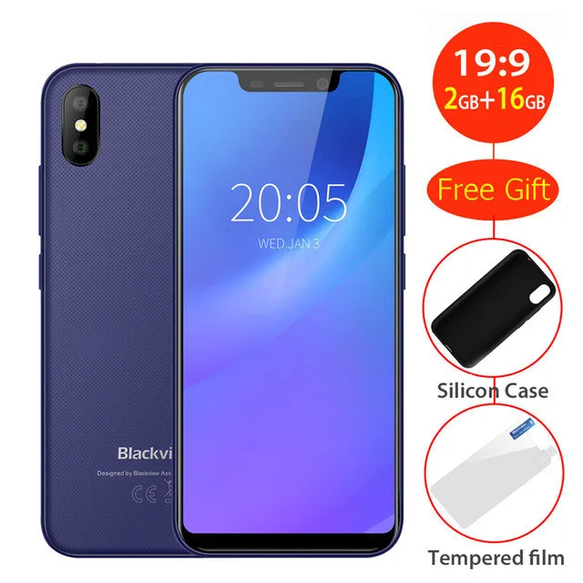 2018 Оригинал BLACKVIEW A30 смартфон 19:9 5 &quotFHD 2500 мАч Android 8 1 2 ГБ Оперативная память 16