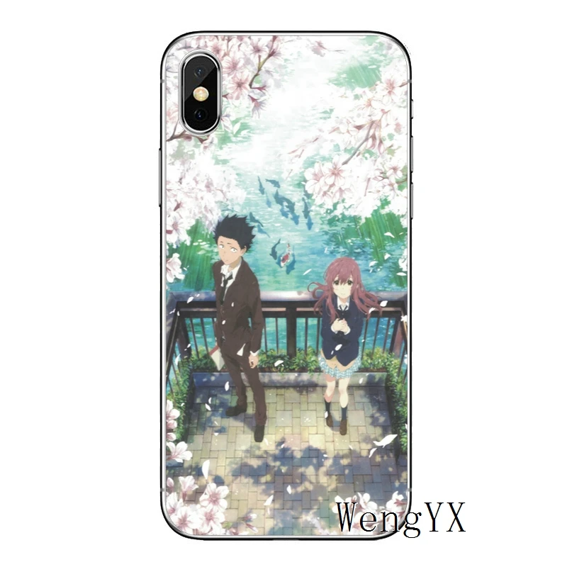 Аниме Silent Voice для iPhone X XR XS Max 8 7 plus 6s 6 plus SE 5S 5c 5 4S 4 iPod Touch чехол мягкий телефонные чехлы - Цвет: A-Silent-Voice-A-05