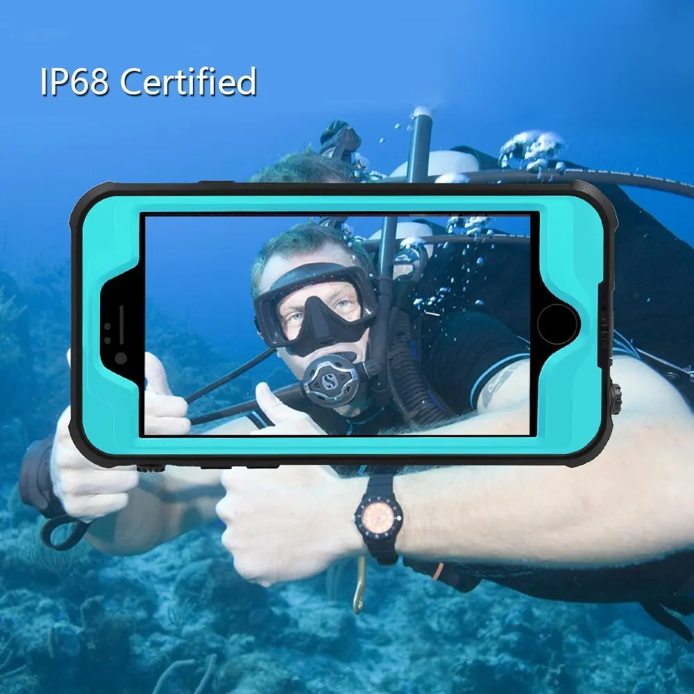 Водонепроницаемый Чехол IP68 для iPhone6/6 s plus ударопрочный чехол защита от грязи и