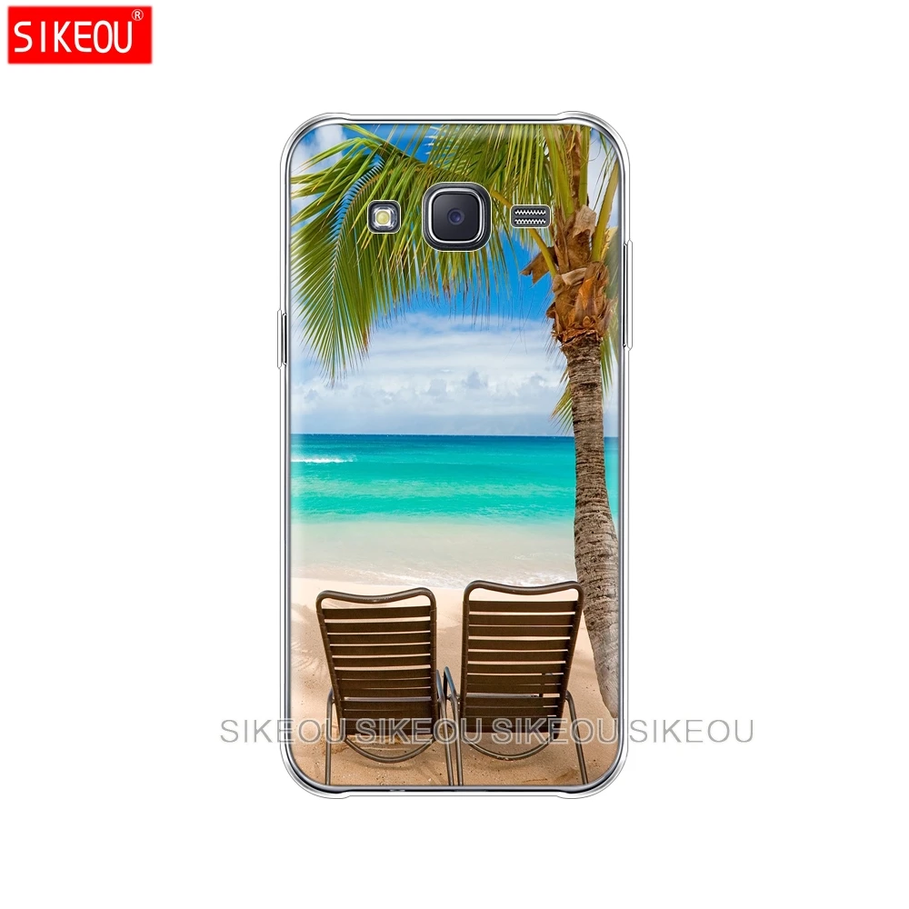 Силиконовый чехол для телефона Samsung Galaxy J1 J2 J3 J5 J7 MINI 2016 2015 prime Neverland Ocean Sea Wave|Бамперы|