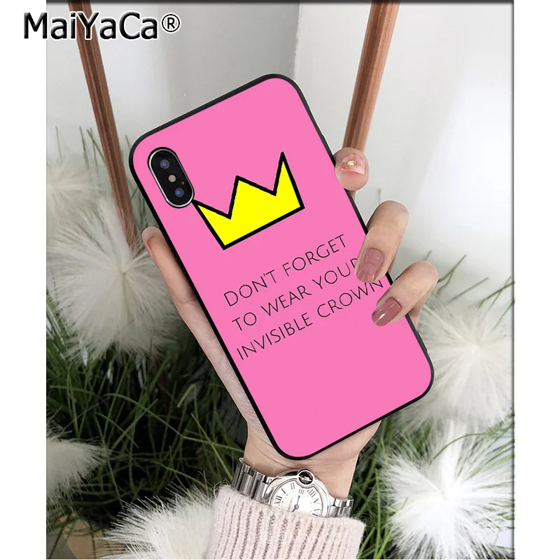 Силиконовый чехол MaiYaCa King Queen Crown из ТПУ для Apple iPhone 8 7 6 6S Plus X XS MAX 5 5S SE XR | Мобильные