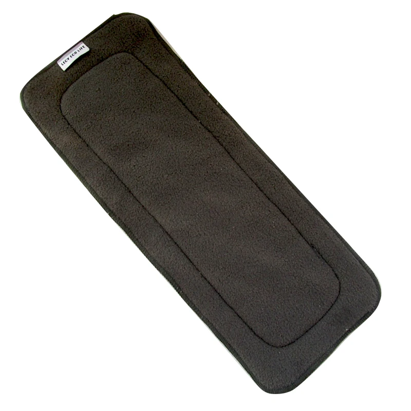 5 слоев оставаться сухим бамбуковый уголь флис детские пеленки ткань вставки