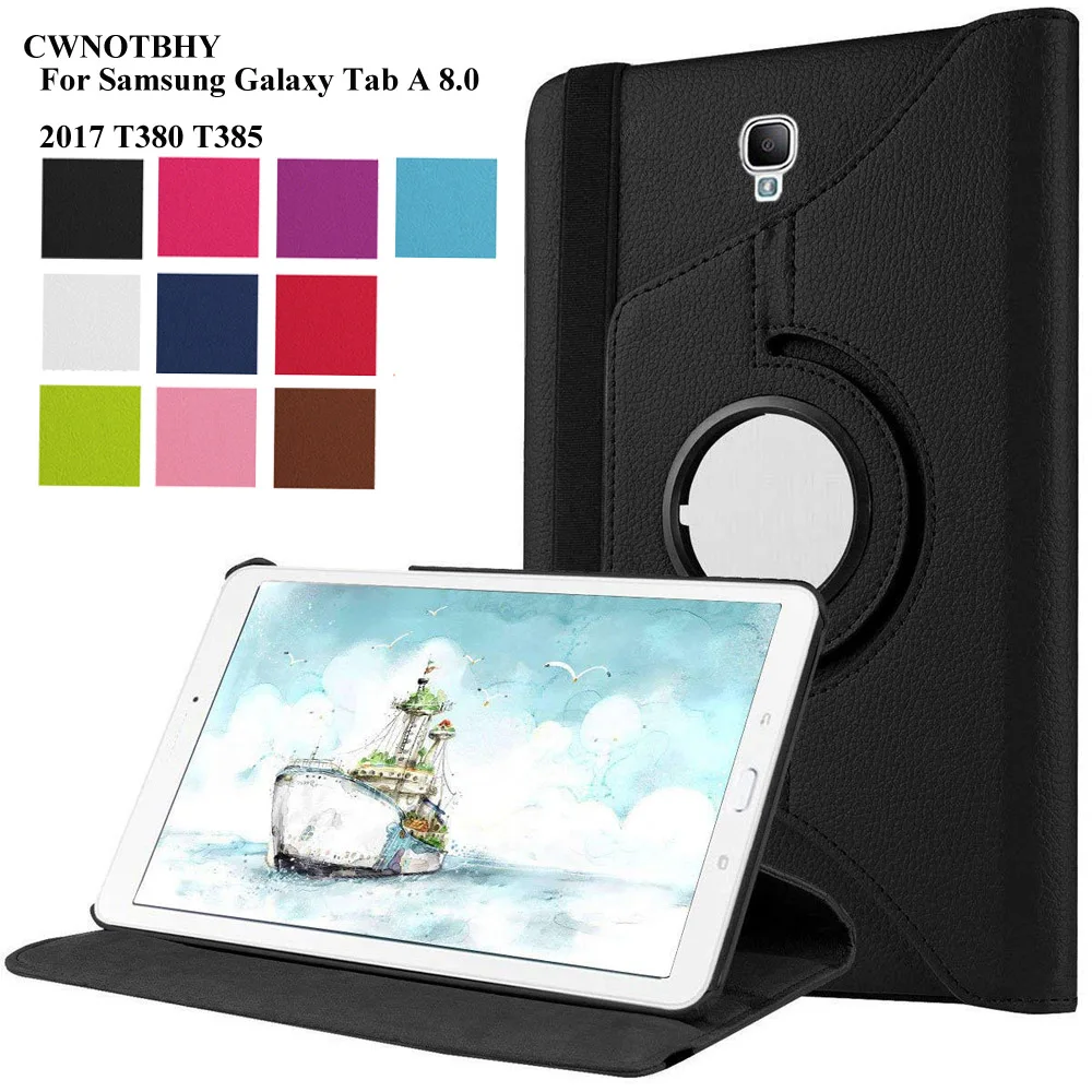 Чехол из искусственной кожи для samsung Galaxy Tab A 8 0 2017 чехол SM T380 T385 дюймов планшет