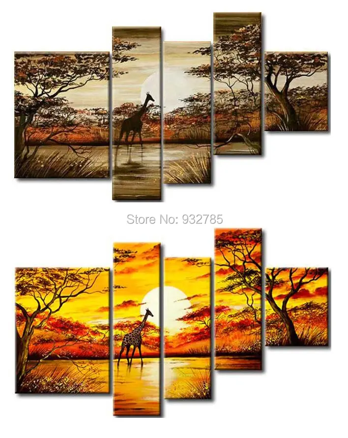 Бесплатная доставка! Африканское изображение! 100% ручная работа современная