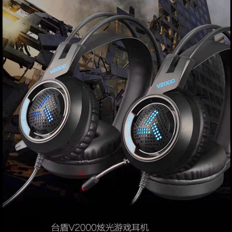 Игровая гарнитура светодиодный музыкальный аудио BigWith Mic игровая для ПК Компьютерная гарнитура 7,1 канал 3,5 мм разъем стерео опционально