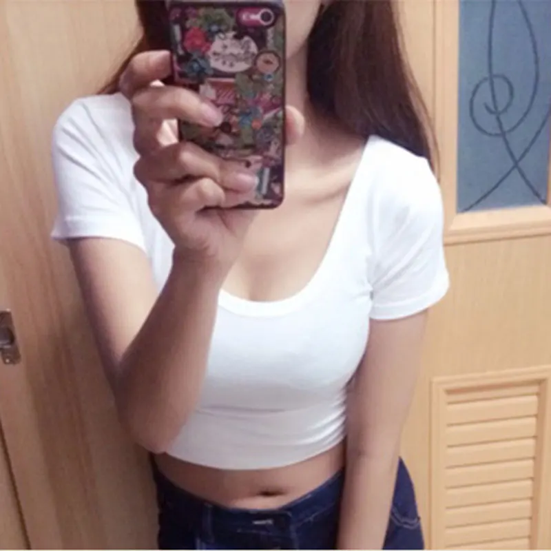 Футболка женская с коротким рукавом топ круглым вырезом для йоги бега фитнеса