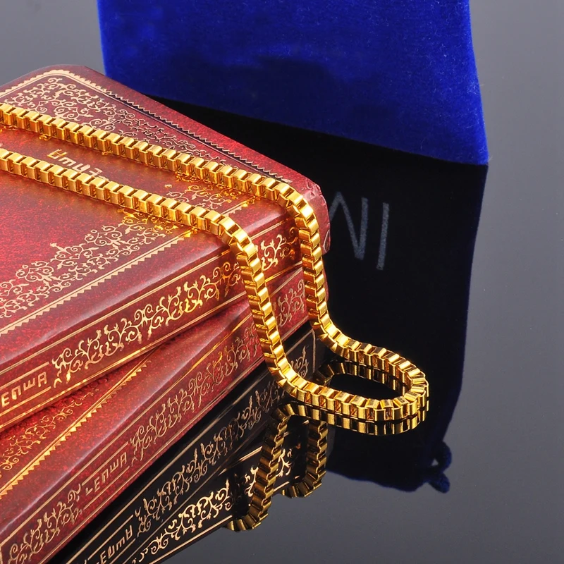 FUNIQUE ожерелье мужское ювелирное изделие золотой цвет нержавеющая сталь цепочка