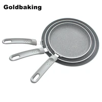 goldbaking aluminum nonstick crepe pans induction ready omelette fried eggs tortilla pancake pita bread cookware 6810 inch