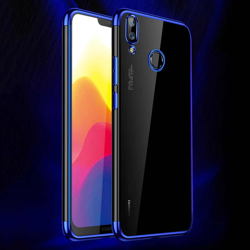 Чехол MUCHI для Huawei Honor 10 Lite Роскошный прозрачный мягкий чехол накладка с лазерным