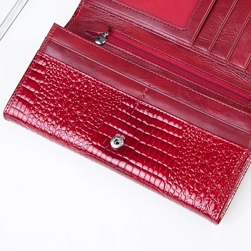 Кошелек из натуральной кожи Длинный дизайнерский кошелек для женщин новый