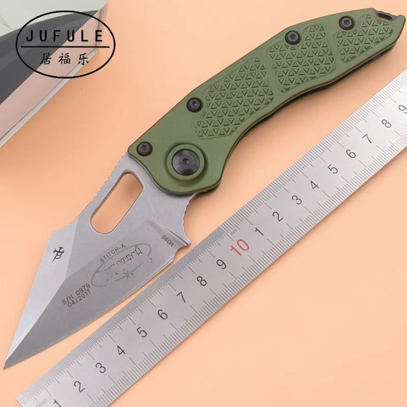 JUFULE OEM Sti Флиппер складной M390 лезвие, с алюминиевой ручкой Открытый шестерни тактический фонарь для кемпинга, охоты, EDC инструмент кухонный нож