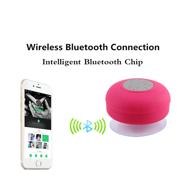 Горячие Портативный сабвуфер Водонепроницаемый душ Динамик Беспроводной Bluetooth