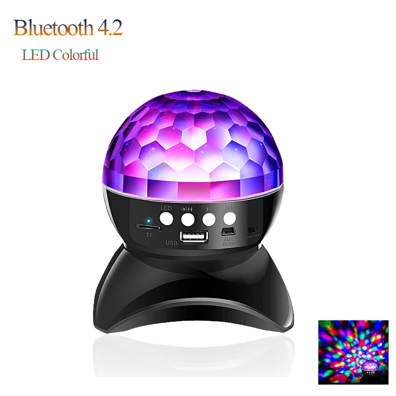 Bluetooth динамик светодиодный портативный беспроводной мини звуковая система 3D
