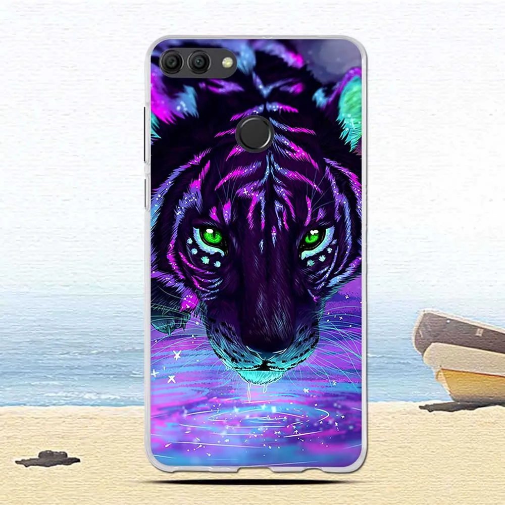 Чехол для Huawei Y9 2018/Enjoy 8 Plus 5 93 дюймов мягкий силиконовый чехол из ТПУ с принтом