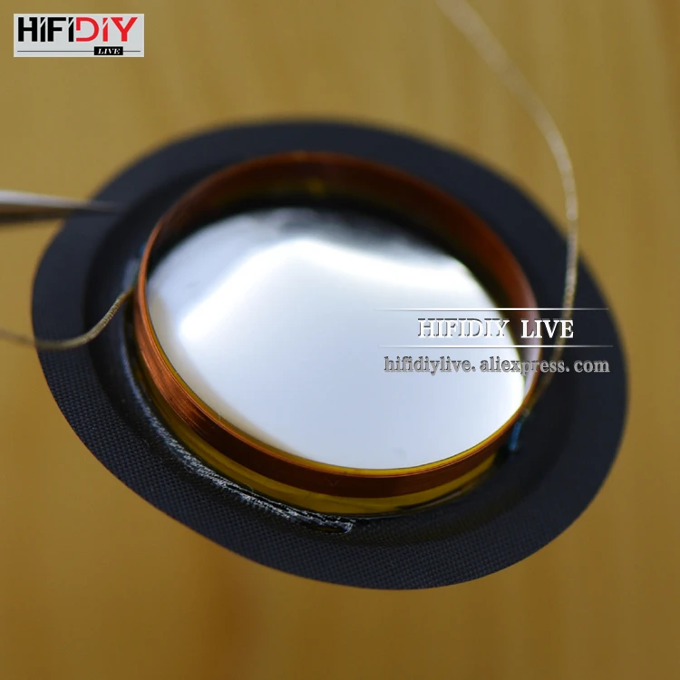 HI-FI DIY LIVE твитеры звуковая катушка композитная серебристая металлическая мембрана ВЧ динамик запчасти 1 дюйм 25,4 мм 25,5 мм