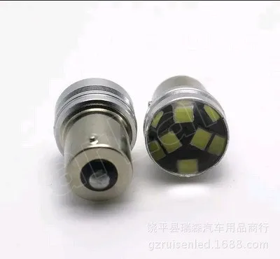 Лучшая цена 2 шт. BA15S 1156 теплый белый 2835 Светодиодный светильник лампа 12 В