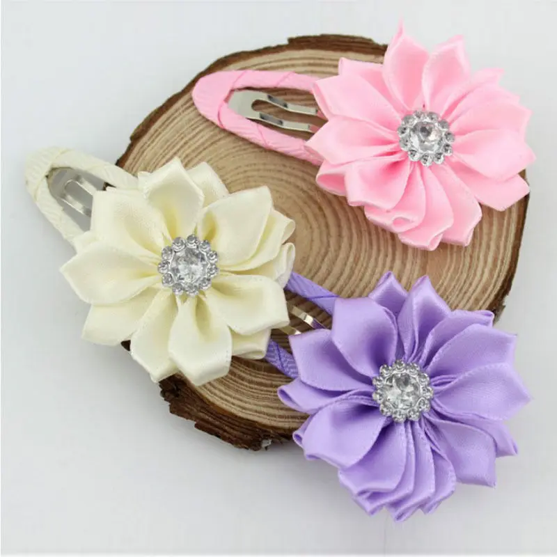 HOT SALE 1 Pcs Girl Flower Hairclips Baby Hairwear Hairpins Children Hair Accessories | Детская одежда и обувь