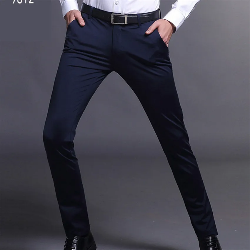 Мужские деловые брюки однотонные для офиса размеры 28 38 осень 2019|Костюмные брюки| |