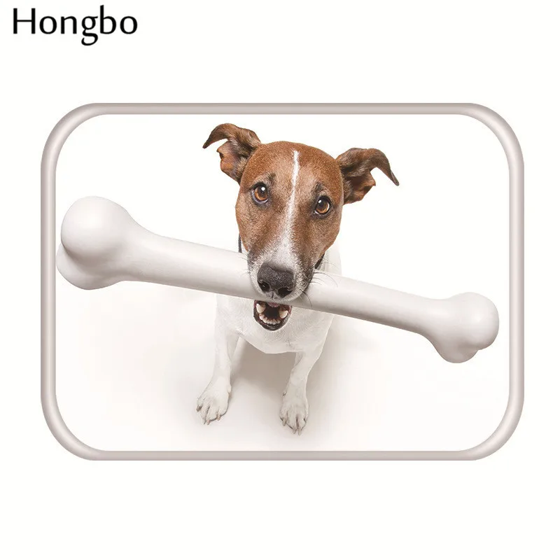 Модный милый фланелевый коврик для входной двери с животными Hongbo милые домашние