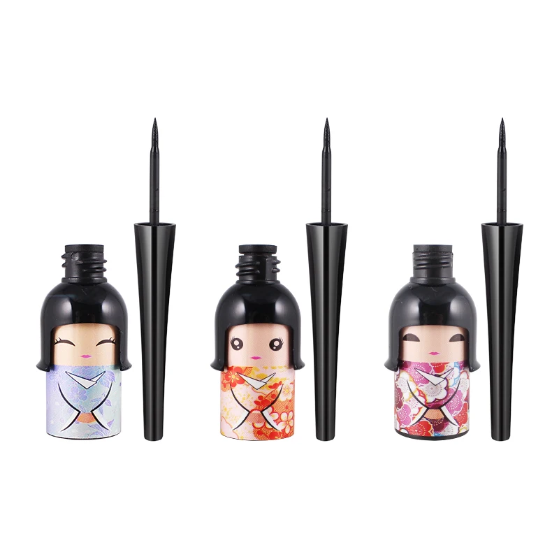 Цельнокроеное платье черный карандаш Карандаш для глаз Глаза Макияж