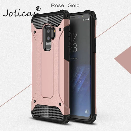 Rose Gold Чехол для телефона s для samsung Galaxy A8 Plus, S9 Plus, S8 Plus, S7 Edge, S6, Note 8, чехол, противоударный, Fundas, задняя крышка, броня, чехол, sumsung - Цвет: Rose Gold