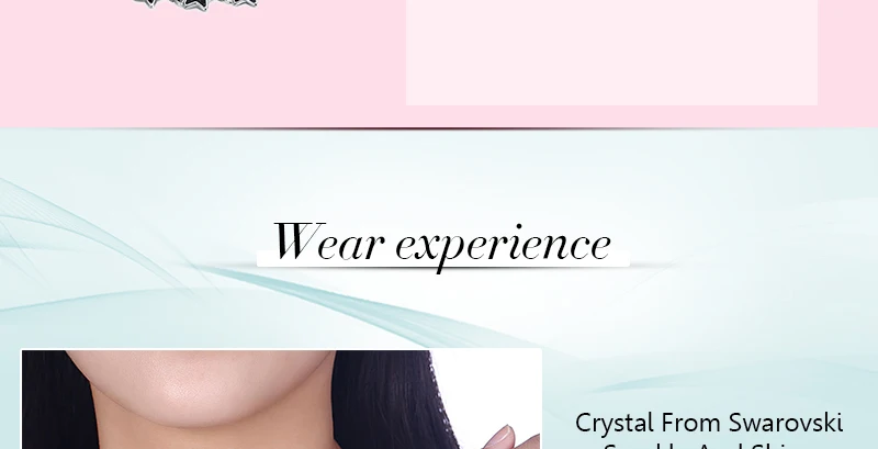 Голубая звезда Crystal от Swarovski браслет 925 пробы Серебряный браслет для Для женщин Одежда высшего качества тонкой Ювелирный Подарок на юбилей
