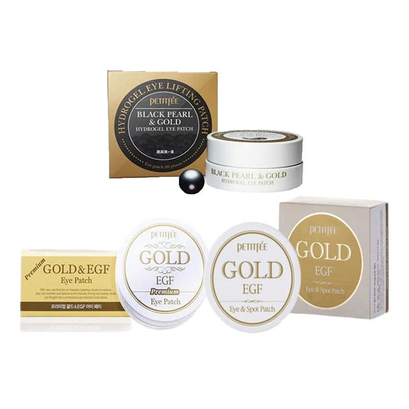 Патчи для глаз PETITFEE увлажняющая маска ухода за кожей 3 шт. (Premium Gold & EGF + Spot Black Pearl