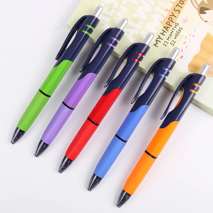 

Blue Refill Press Trilateral Ballpoint Pen 0.7mm Classic Office School Stationery Escolar Material B-5302