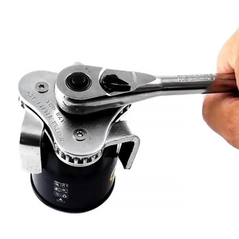 Авто-регулируемый удобный двухсторонний 3-кулачковый масляный фильтр гаечный