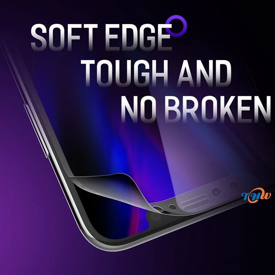 0.23mm 3D Curved Tempered Glass for iPhone X, Full Cover Soft Edge High Definition Anti Blue Light Screen Protector for iPhone X
