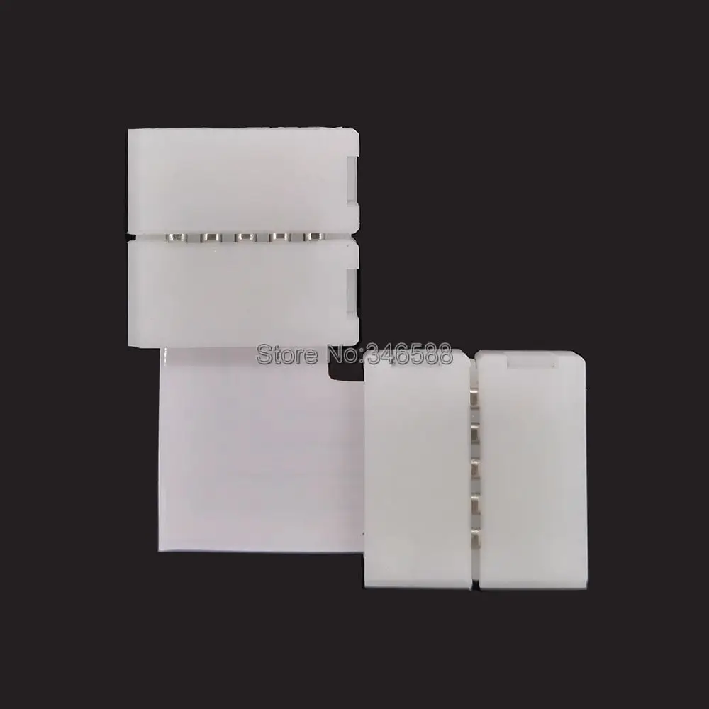 10 шт. 5 контактный L образный разъем + 20шт беспаяльный защелкивающаяся лента для