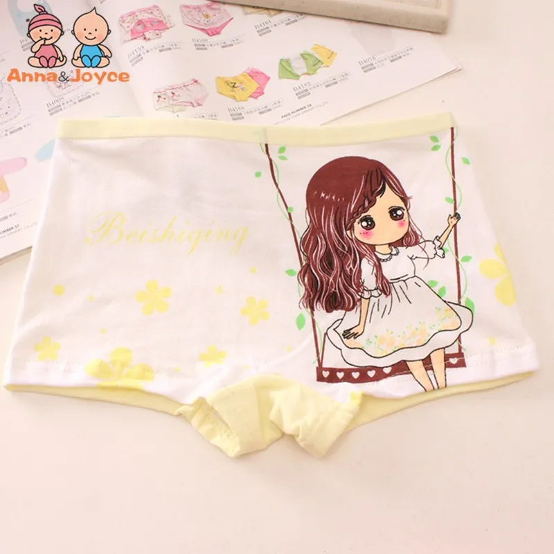 

3pc/lot Soft Pure Cotton Underwear Princess Cartoon Boxers Pant Soft Comfortable Cute Girls Underwear for 2 To 10 Years
