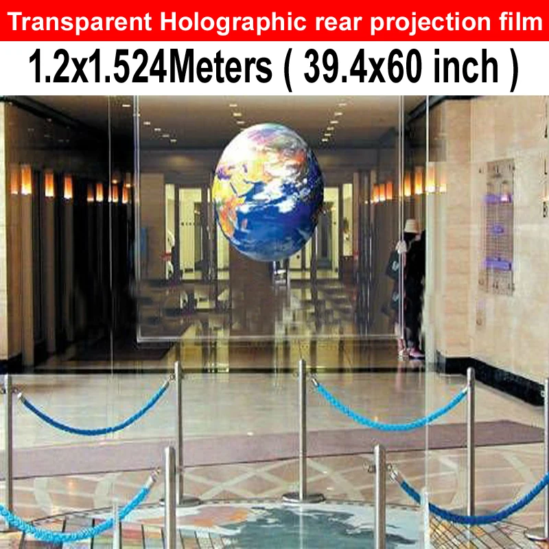 Бесплатная доставка 39 4x60 дюймов Прозрачная Самоклеющаяся голографическая