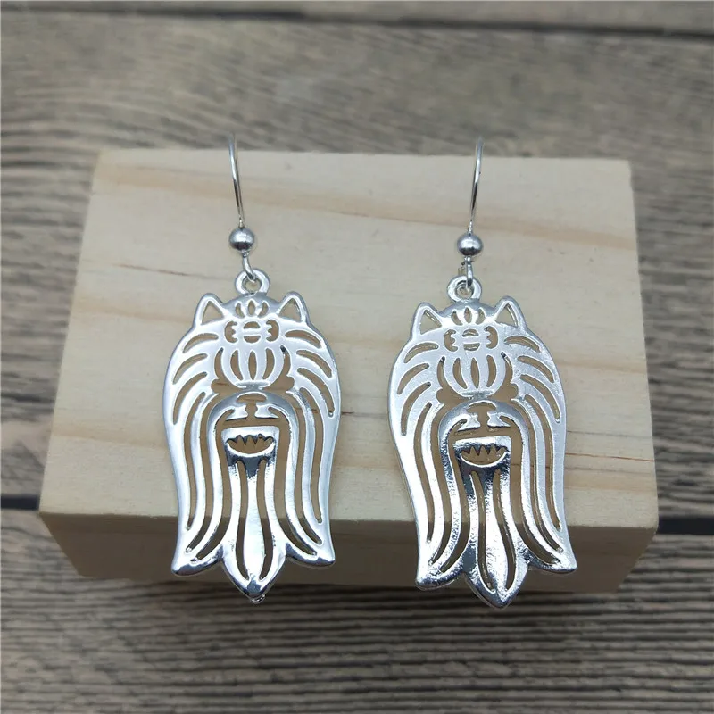 

Женские серьги-подвески «Йоркширский терьер»